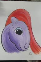 Stylized Purple Camel